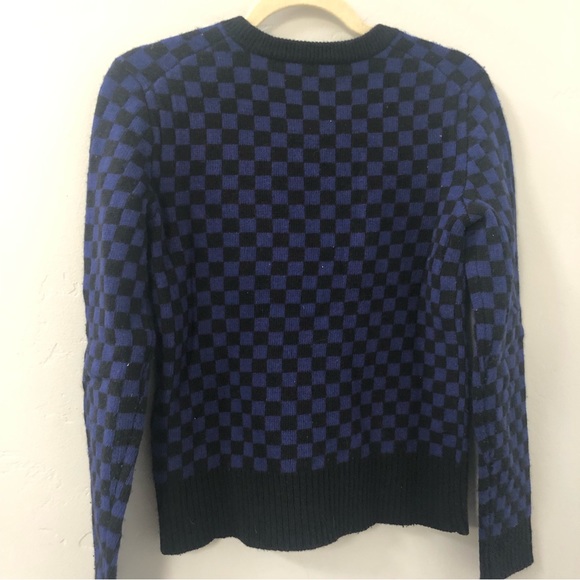 Marc by Marc Jacobs blue and black checker sweater - Picture 2 of 3